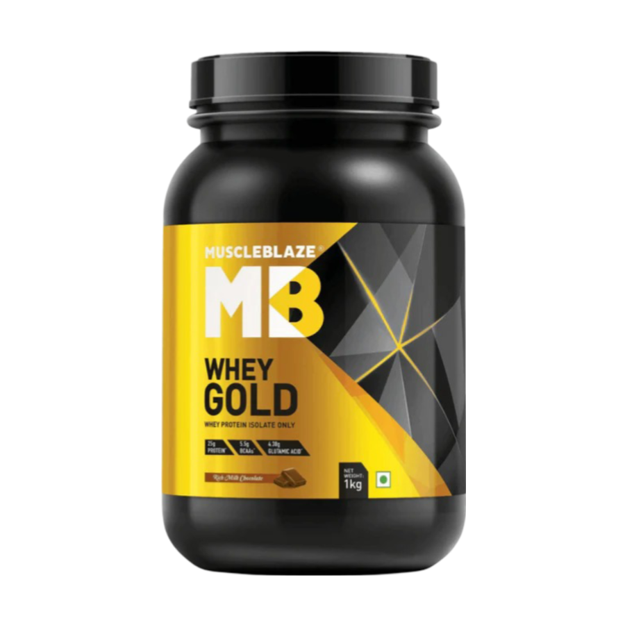 MuscleBlaze Whey Gold 100% Whey Isolate 1 Kg