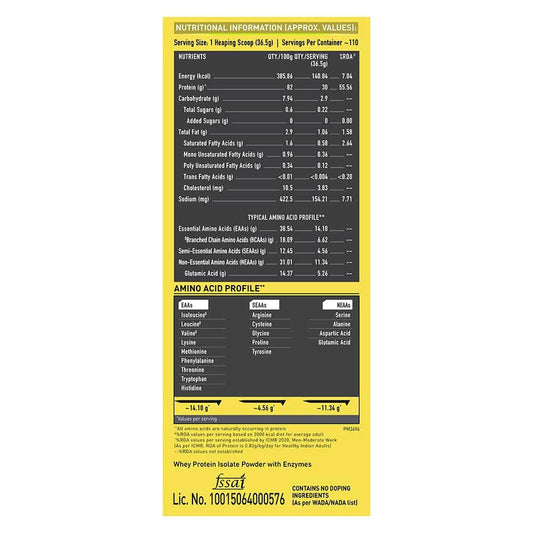 MuscleBlaze Whey Gold 100% Whey Isolate 4 Kg