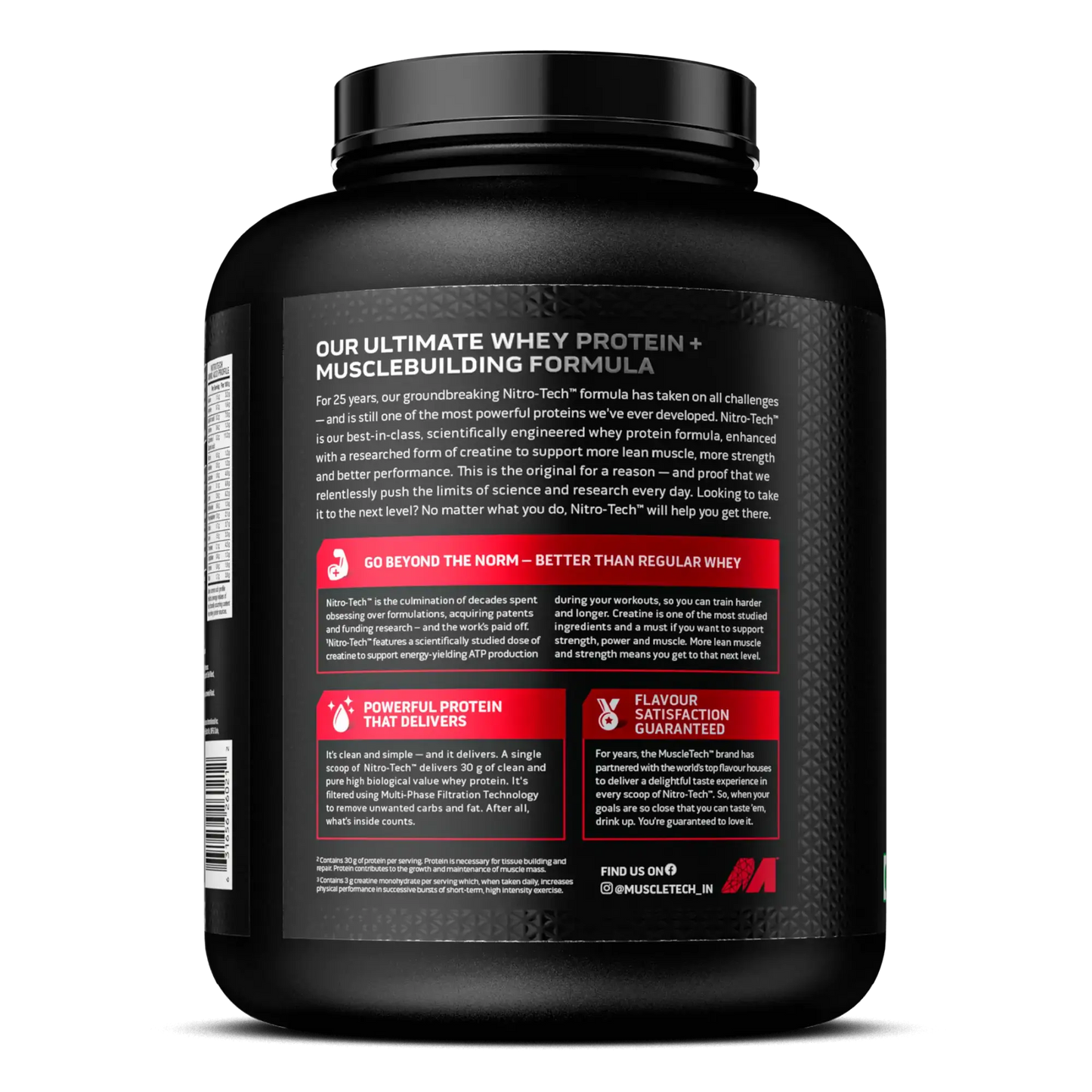 MuscleTech NitroTech Performance Series Whey Protein - 4 Lbs (1.81Kg)