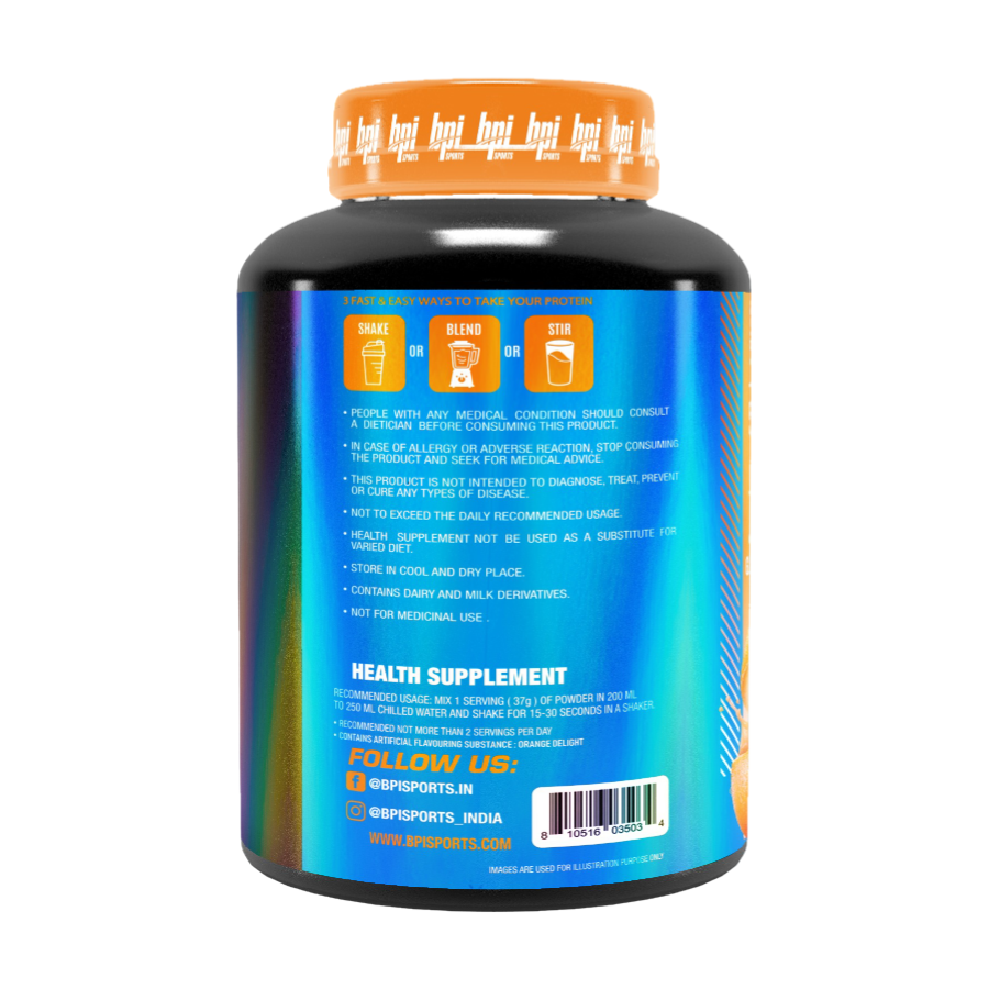 BPI Sports Whey HD Ultra Premium Protein Powder- 4.4 Lbs