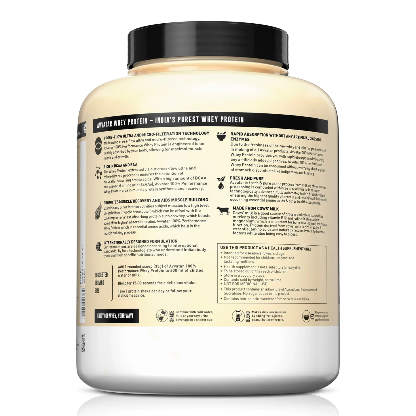 Avvatar 100% Performance Whey - 2 Kg