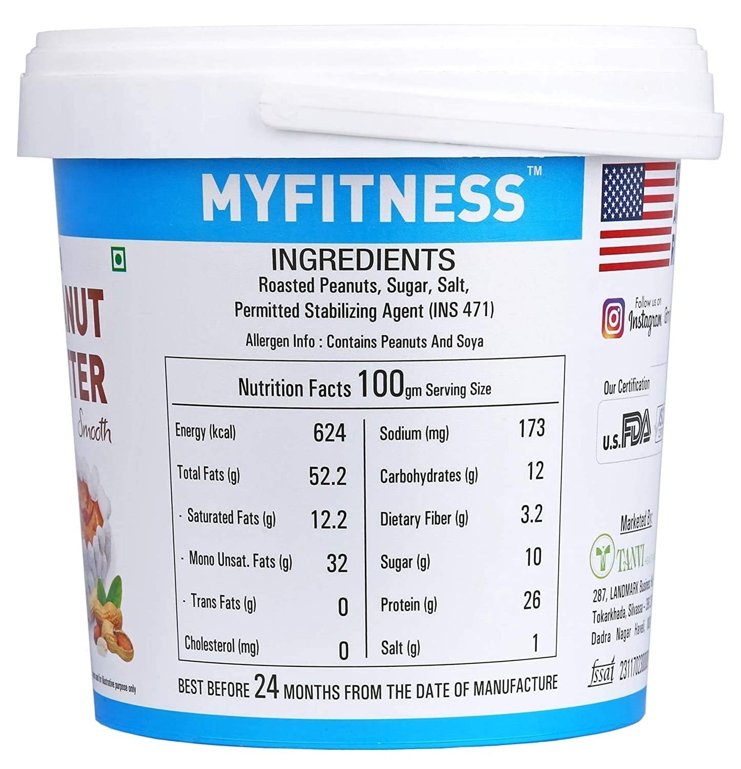 MyFitness Original Peanut Butter - 1250g