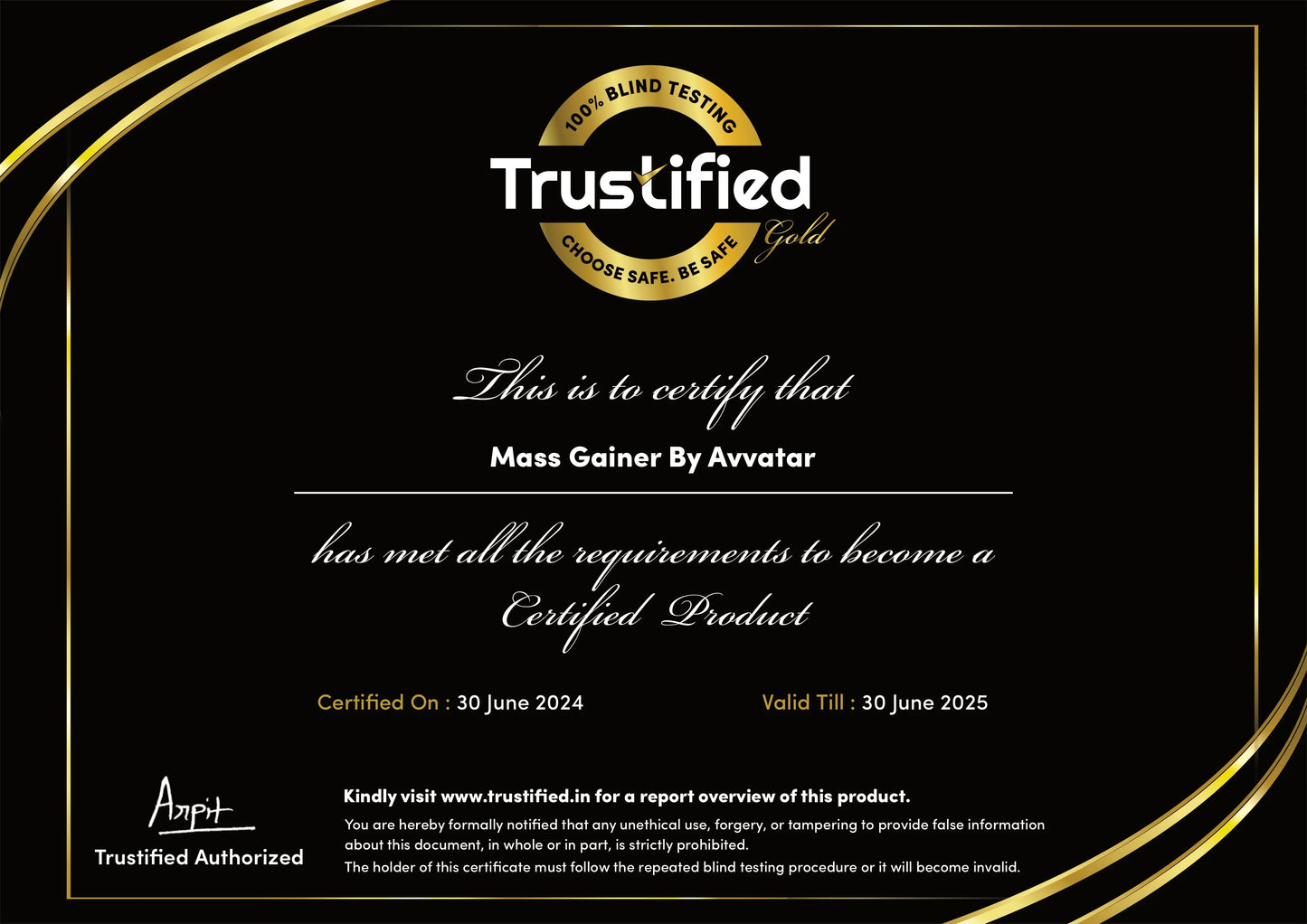 Avvatar Mass Gainer - 4 kg