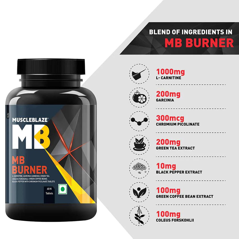 MuscleBlaze MB Burner with Garcinia Cambogia, 60 Tablets