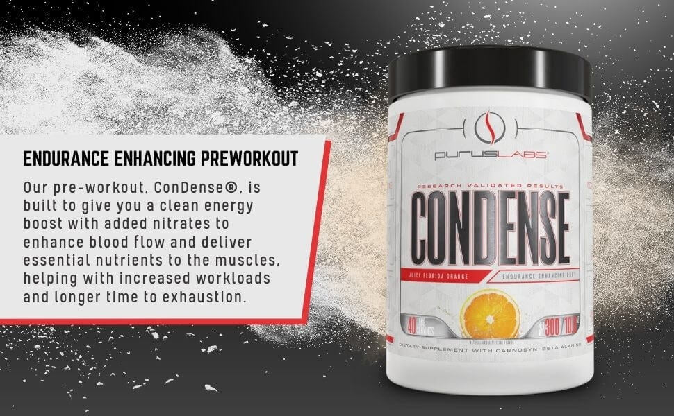 Purus Labs Condense Pre Workout Powder - 50 Servings