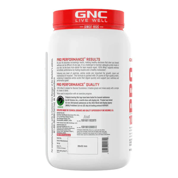 GNC Pro Performance 100% Whey Protein - 2 Lbs