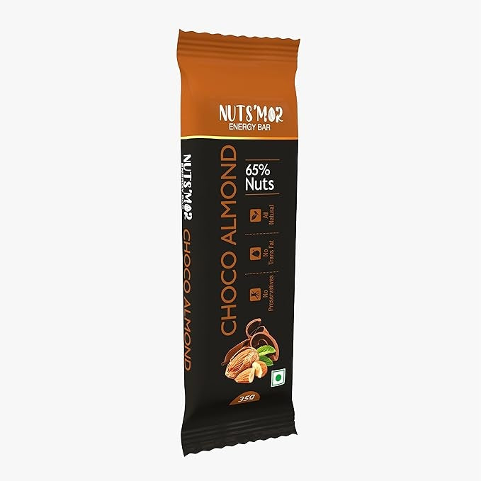 NutsMor Nutrition Bar ( With 65% Nuts For Instant Energy )