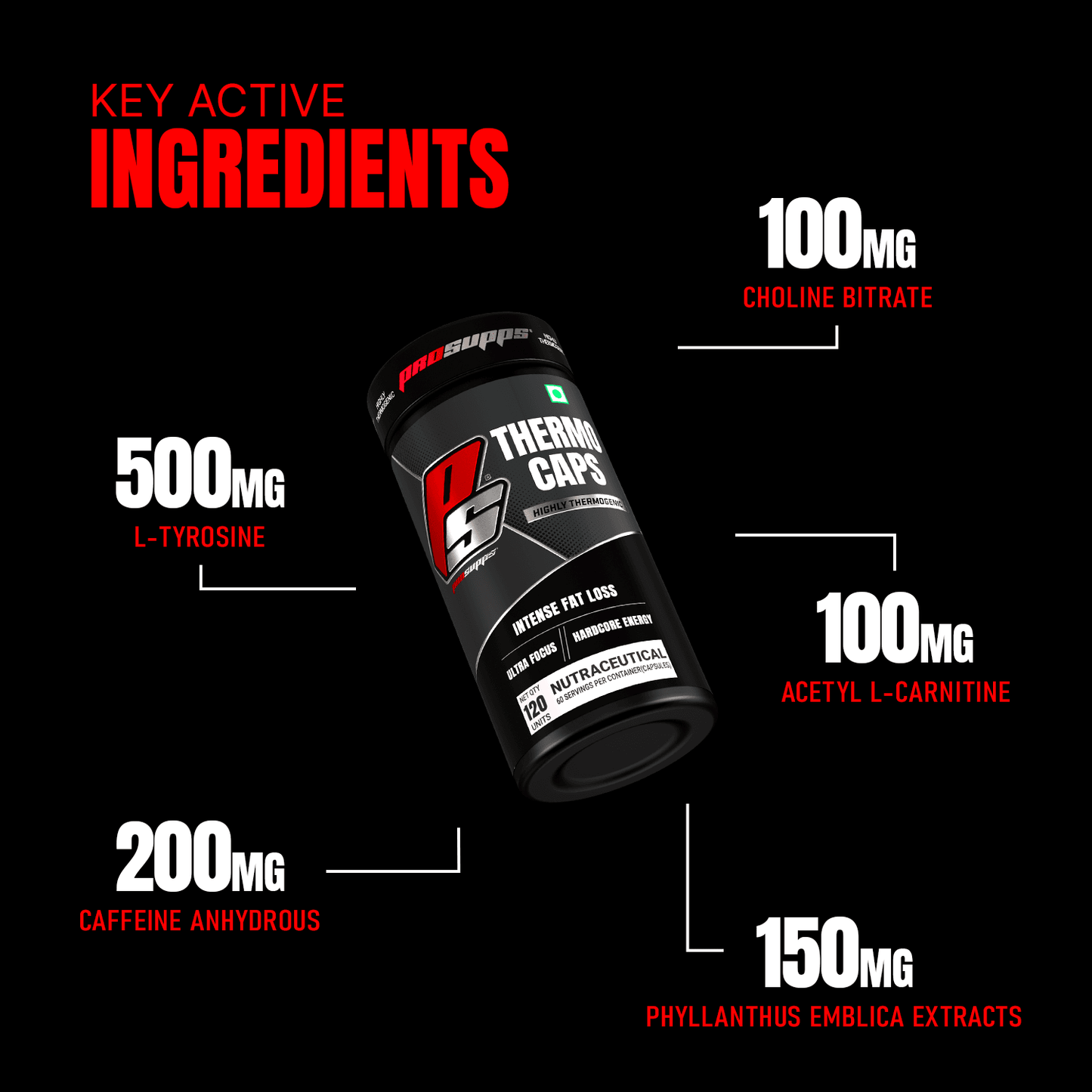 Prosupps Thermo Caps ( Intense Fat Loss ) - 120 Caps