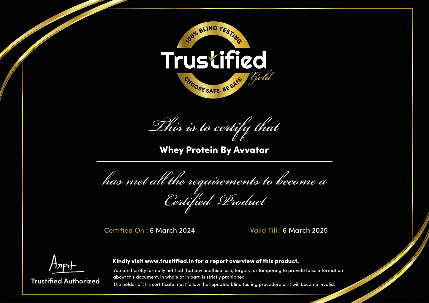 Avvatar Whey Protein Powder - 2 Kg