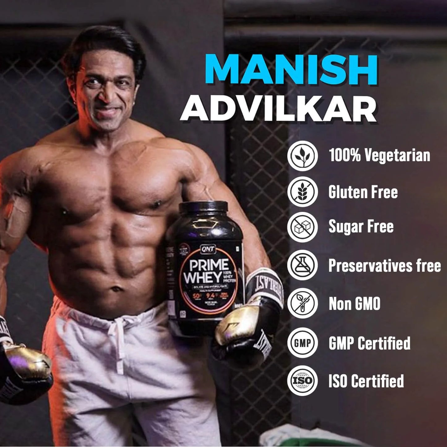 QNT Prime Whey 100 % Whey Isolate Protein , 2.2 Lbs