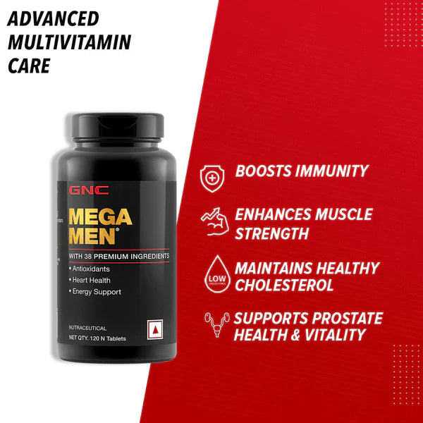 GNC Mega Men Multivitamin 120 Tablets