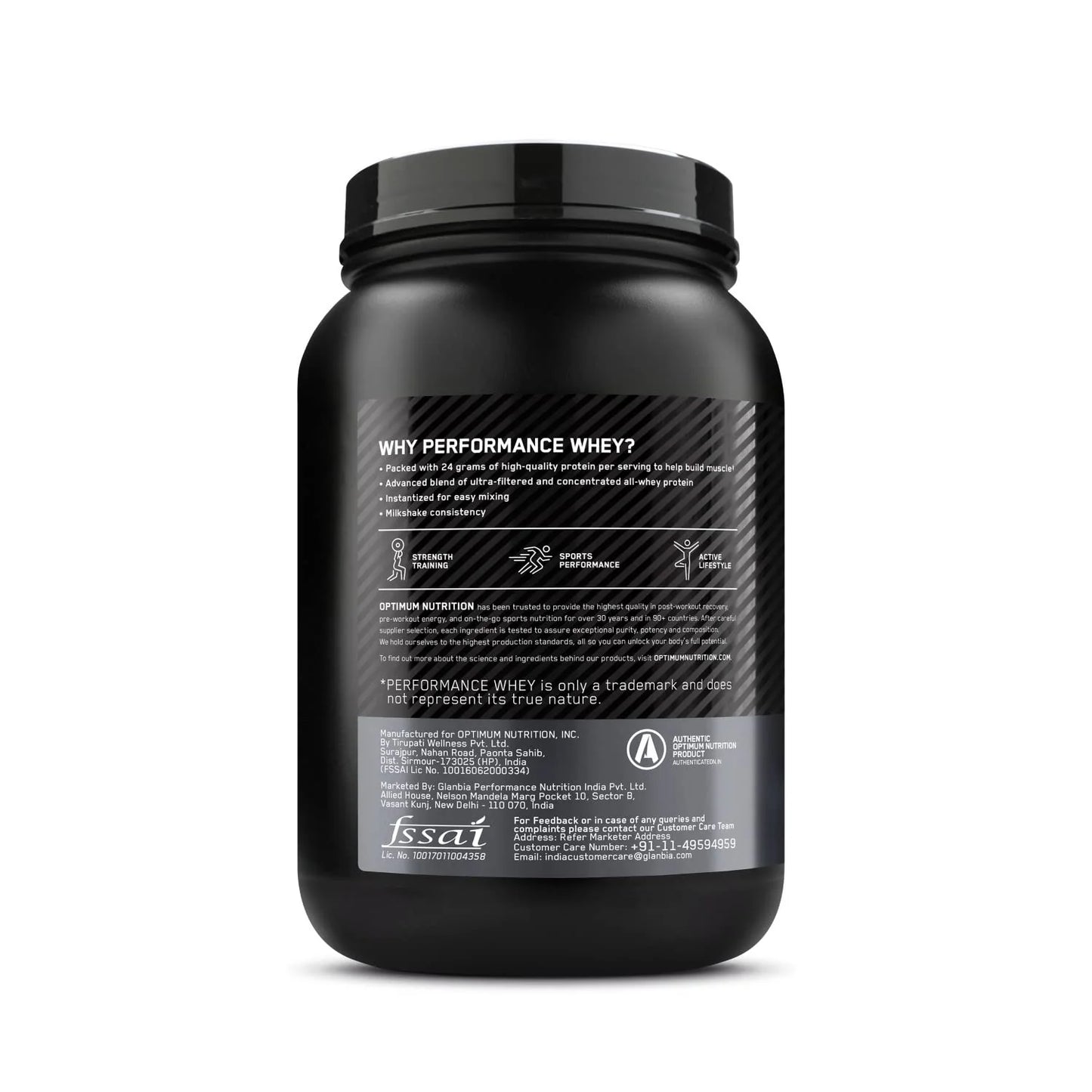 Optimum Nutrition (ON) Performance Whey Protein Powder , 1 kg