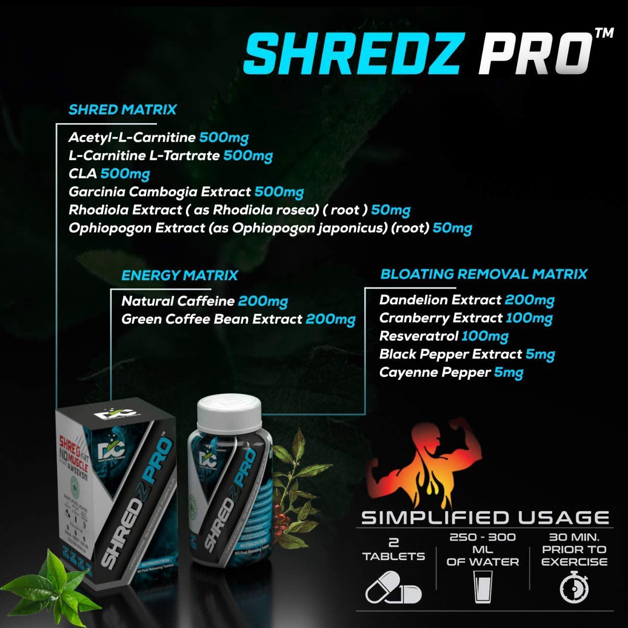 Doctor's Choice SHREDZ PRO Formula 60 count