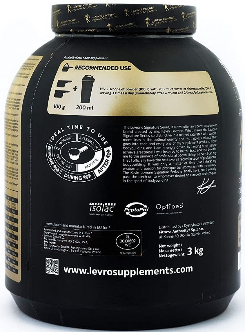 Kevin Levrone Anabolic Mass Gainer - 3 kg