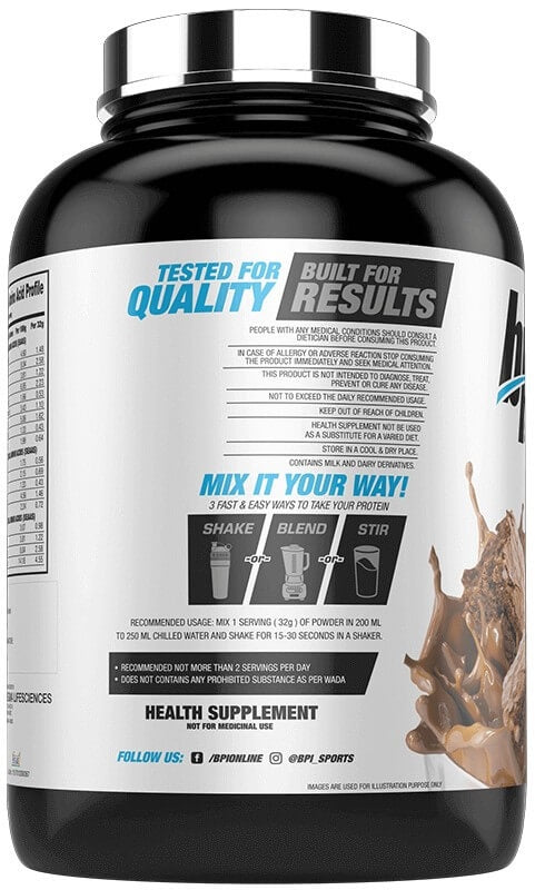 BPI Sports ISO HD Whey Isolate and Hydrolysate - 4.4 Lbs