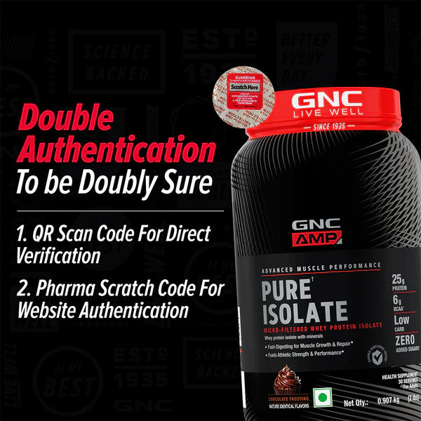 GNC AMP Whey Micro-Filtered Pure Isolate , 1 kg