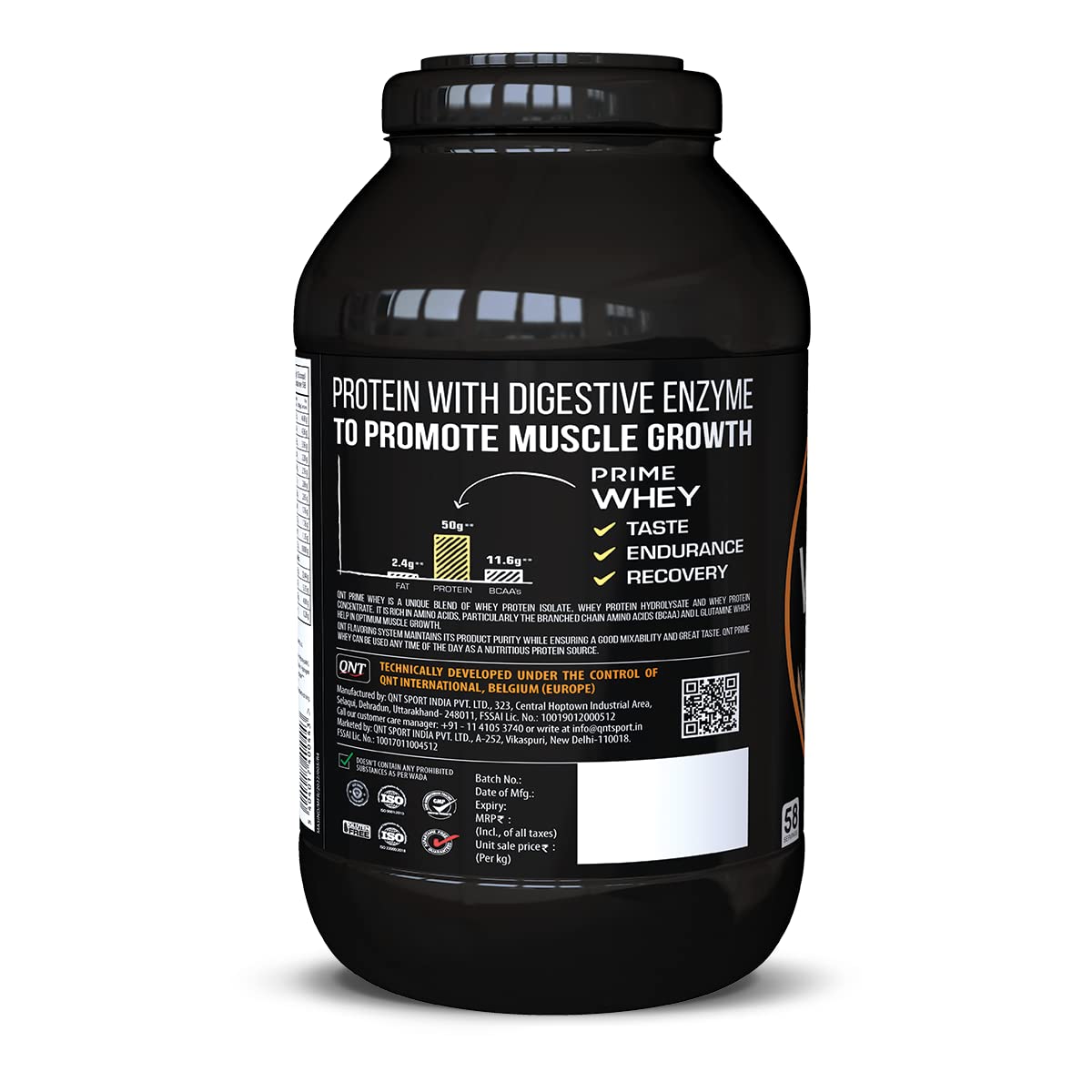 QNT Prime Whey Protein 4.4 Lbs