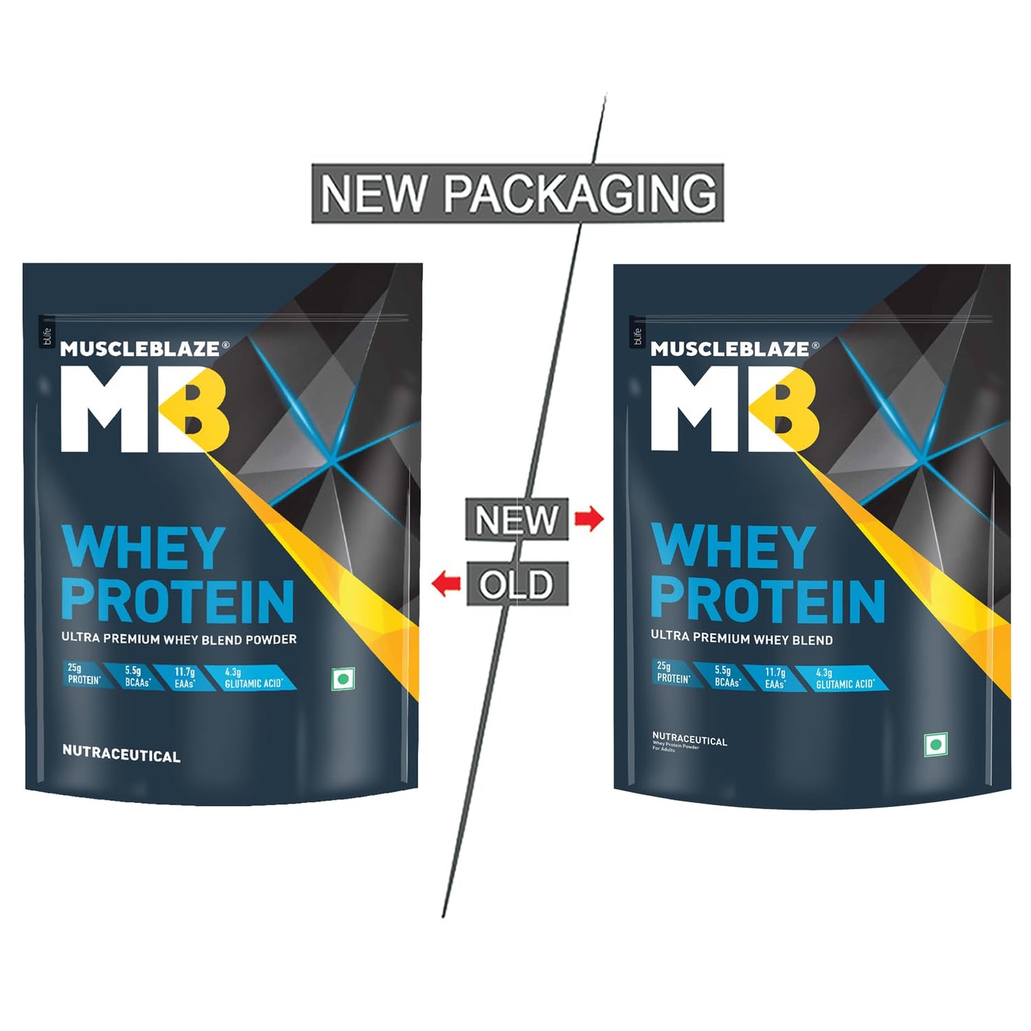 MuscleBlaze Whey Protein - 2.2 Lbs