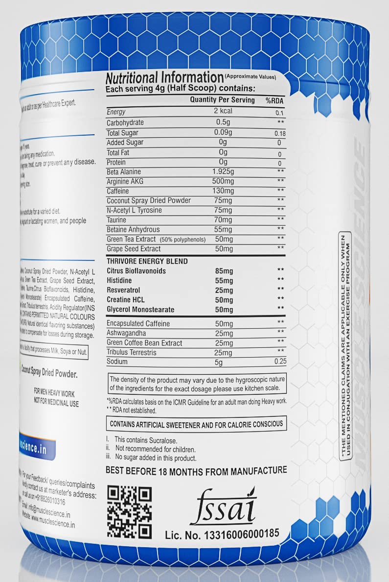 Muscle Science Ignitor New Packing Pre-Workout - 25 Servings