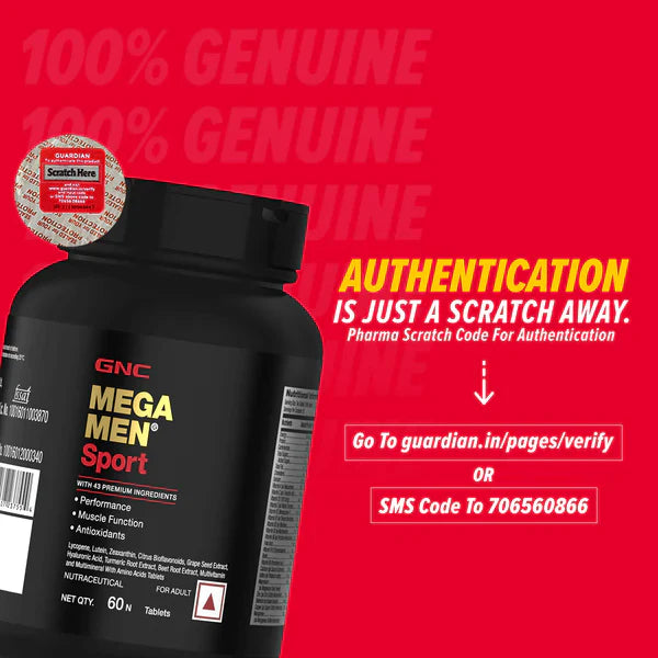 GNC Mega Men Sport Multivitamin - 60 Tablets