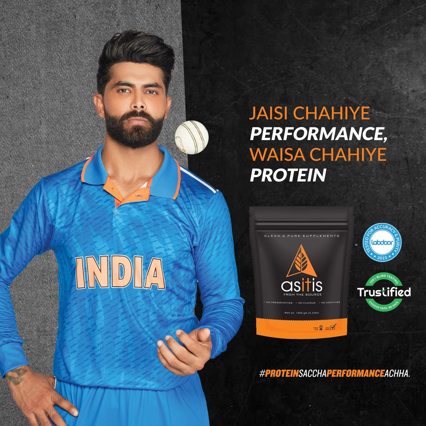 AS-IT-IS Nutrition Raw Whey Protein Concentrate 80% Unflavoured, 780 Gm