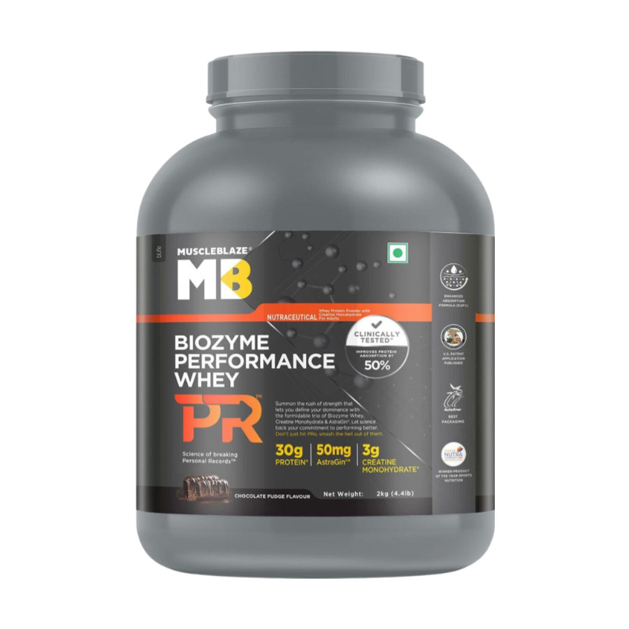MuscleBlaze Biozyme Performance Whey Protein PR - 4.4 Lbs