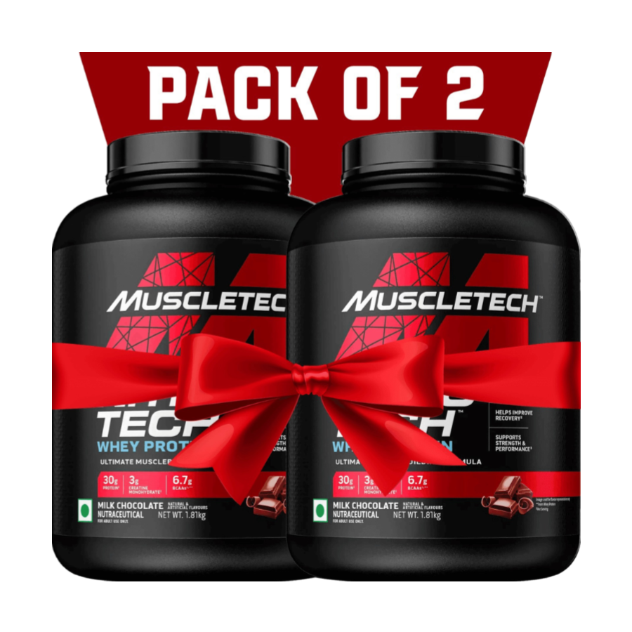 MuscleTech NitroTech Performance Series Whey Protein - 4 Lbs (1.81Kg) (Pack of 2)