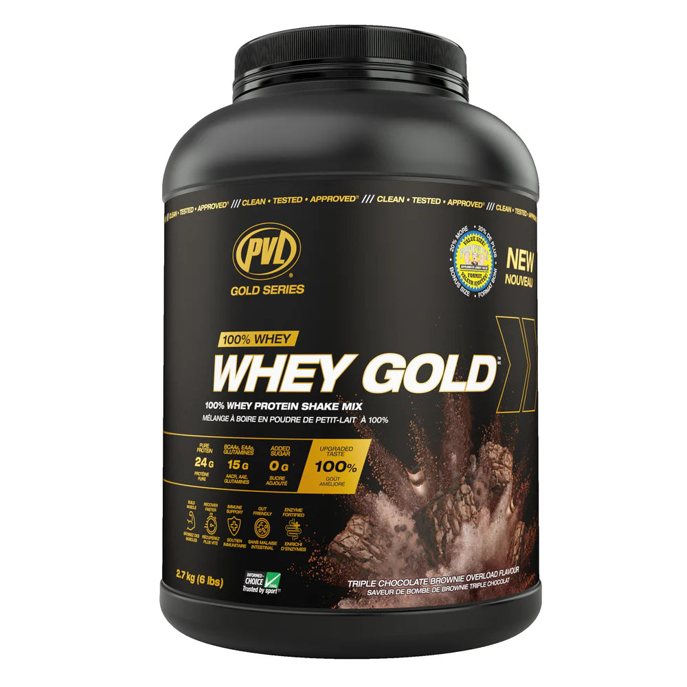 PVL Whey Gold 6Lbs Tripple Chocolate Brownie
