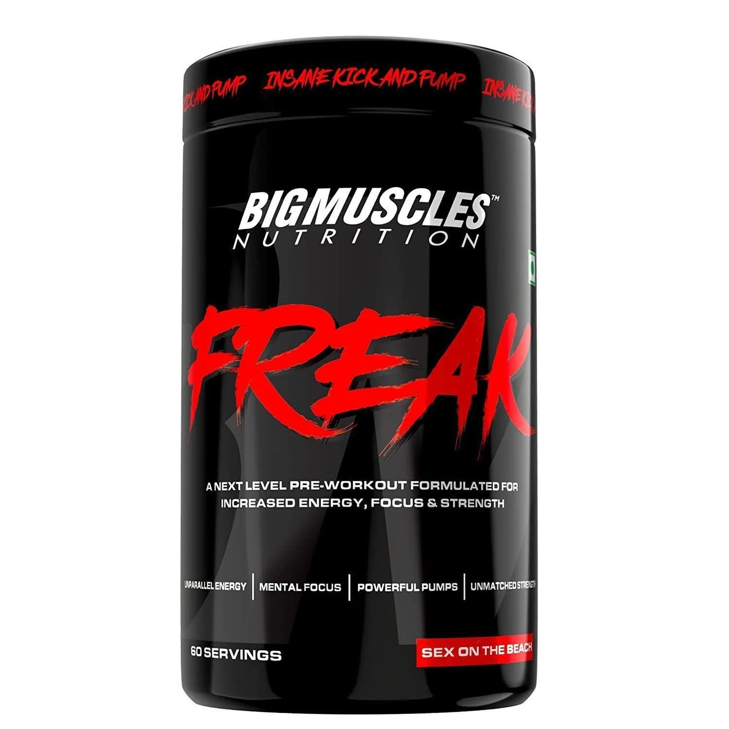 Big Muscles Nutrition Freak Pre-Workout, 60 Servings
