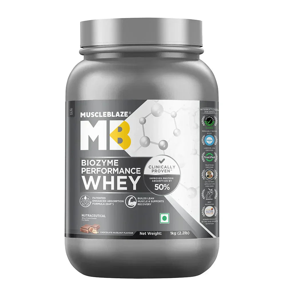 MuscleBlaze Biozyme Performance Whey - 2.2 Lbs
