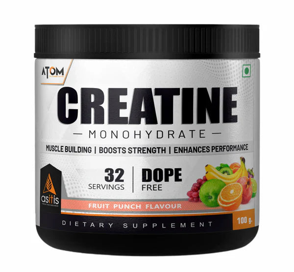 AS-IT-IS ATOM Creatine Monohydrate 100g - 32 Servings