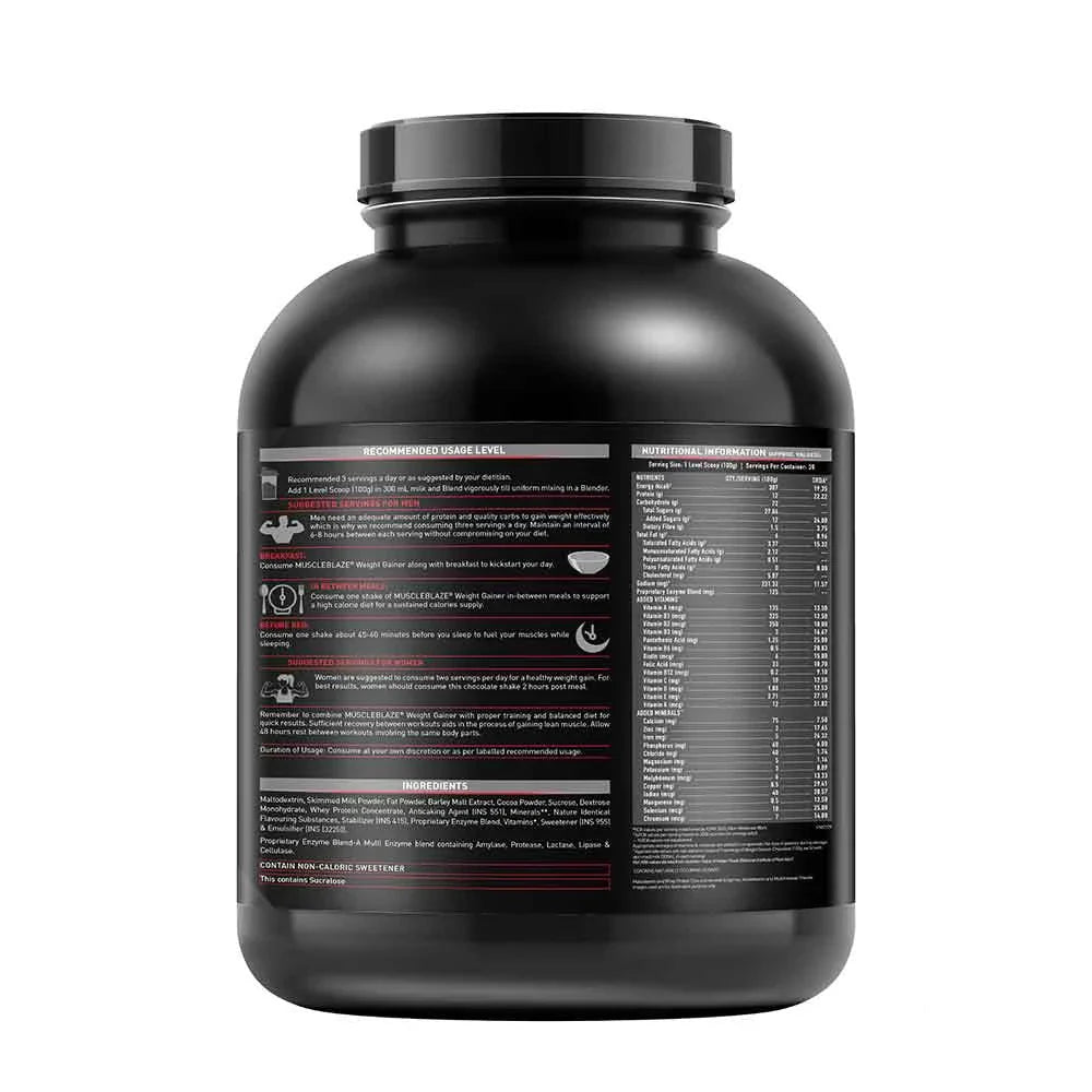 MuscleBlaze Weight Gainer with Added Digezyme, 6.6 Lbs