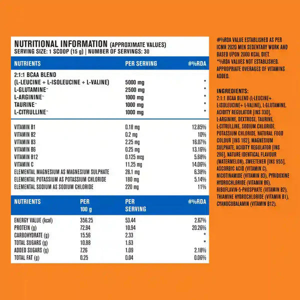 Fast&UP Bcaa 30 Servings