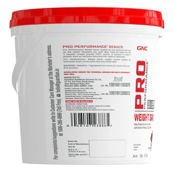 GNC Pro Performance Weight Gainer , 5 kg