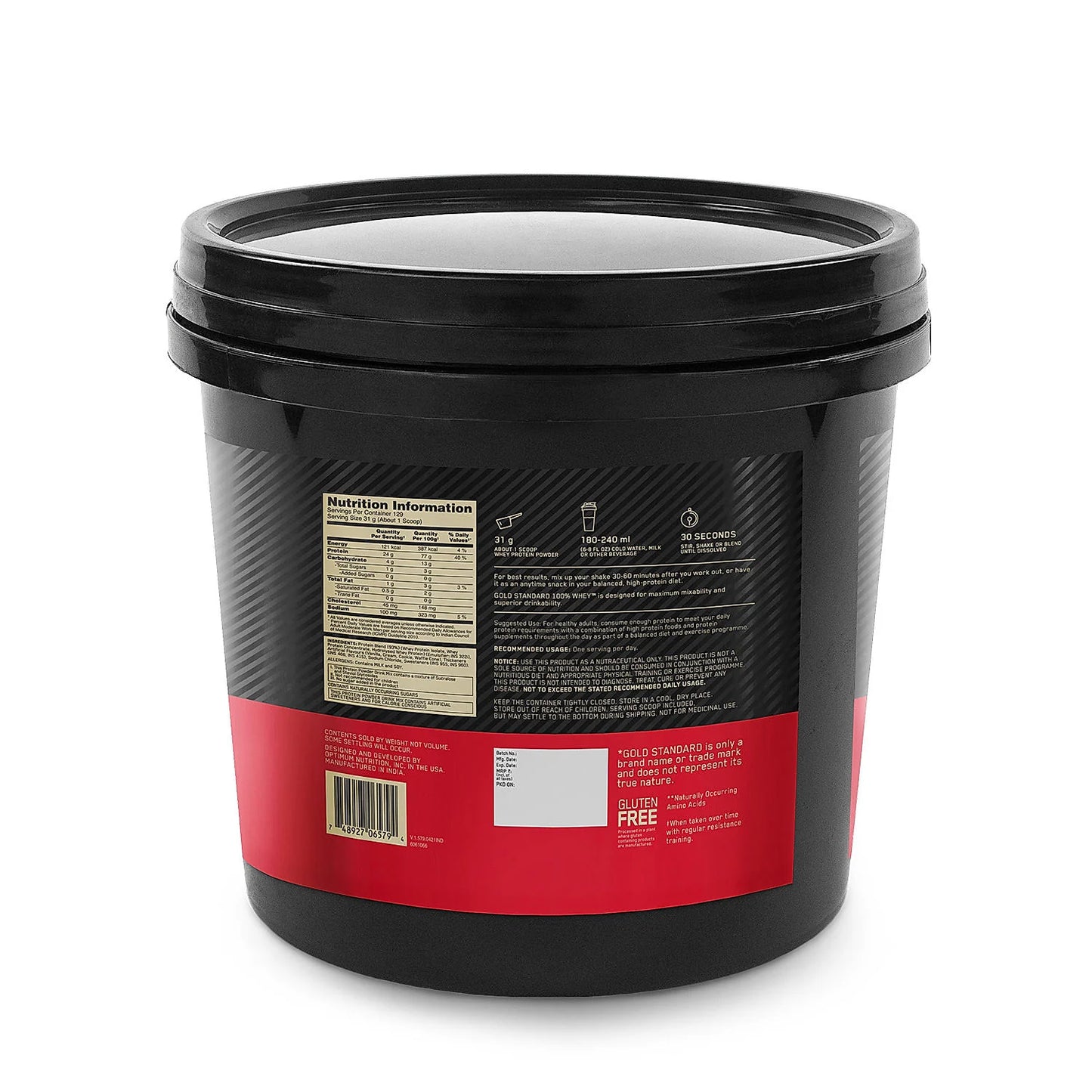 Optimum Nutrition (ON) Gold Standard 100% Whey 8.8 Lbs