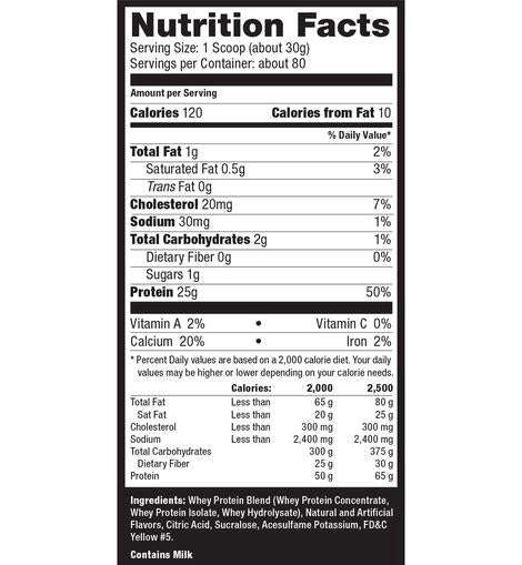 Ultimate Nutrition Prostar 100% Whey Protein 5.28 Lbs