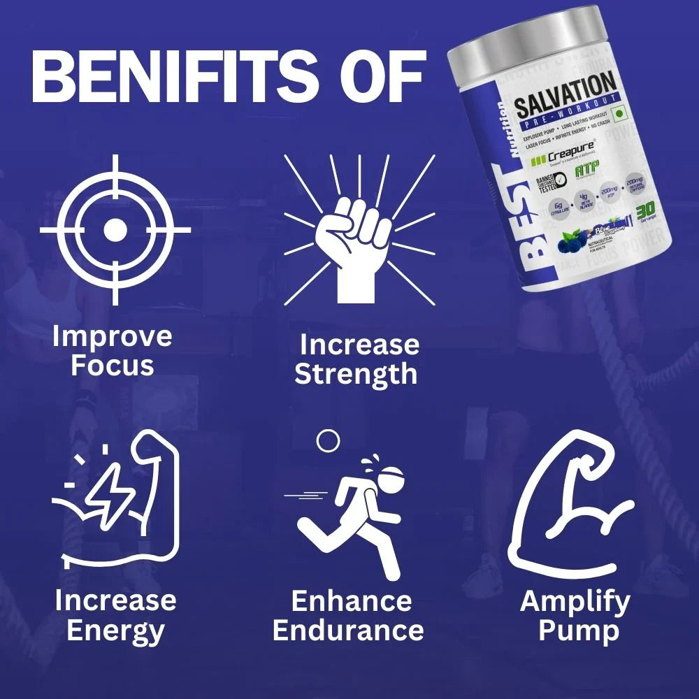 Best Nutrition Salvation Pre-Workout 1 Lbs