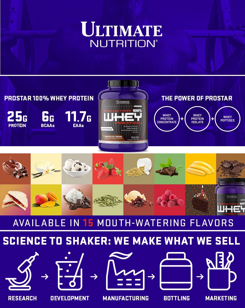 Ultimate Nutrition Prostar 100% Whey Protein 5.28 Lbs