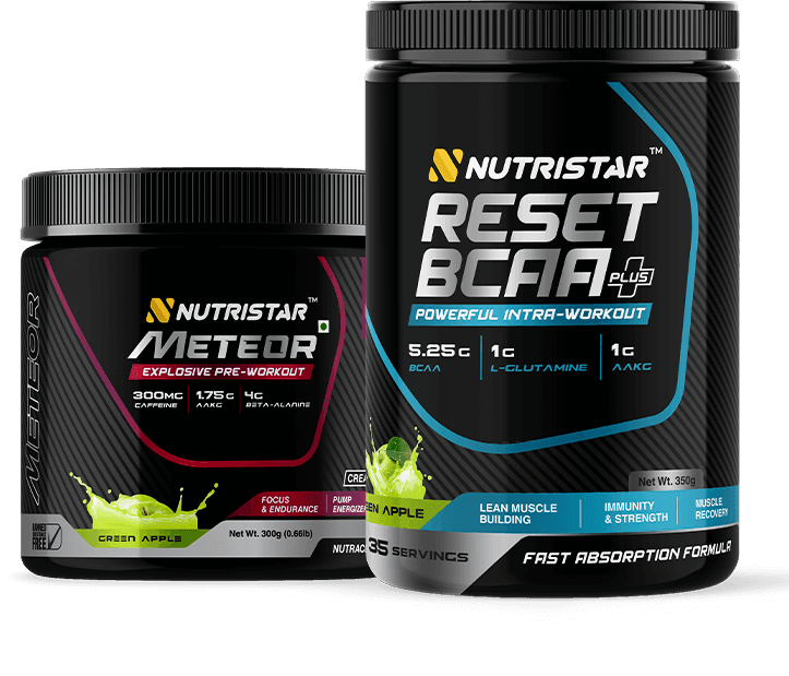 Nutristar Ultra Premium Whey Protein 58 Servings, 4 Lbs (1.81Kg) Full Stack Combo