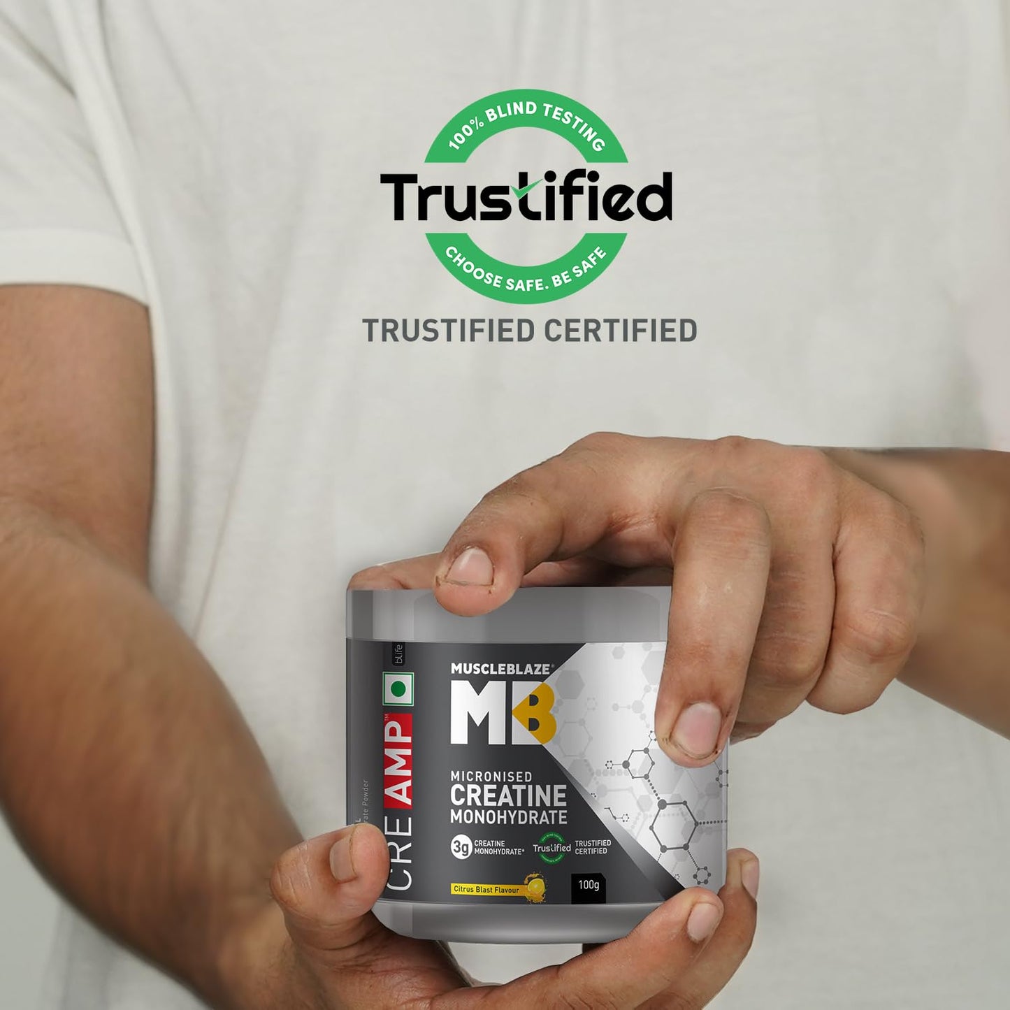 MuscleBlaze Creatine Monohydrate CreAMP 100gm