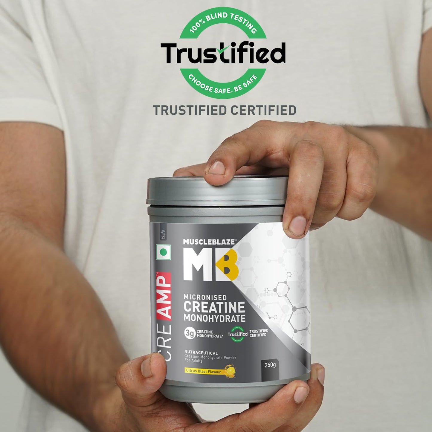 MuscleBlaze Creatine Monohydrate CreAMP 250gm