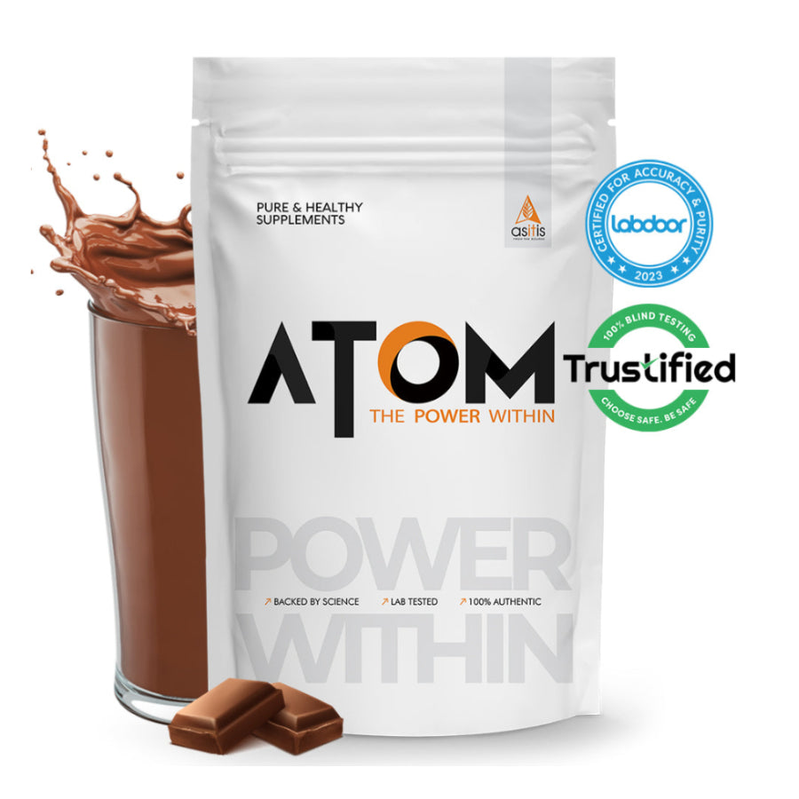 AS-IT-IS Atom Whey Protein with Digestive Enzymes 4.4 Lbs (2 kg )