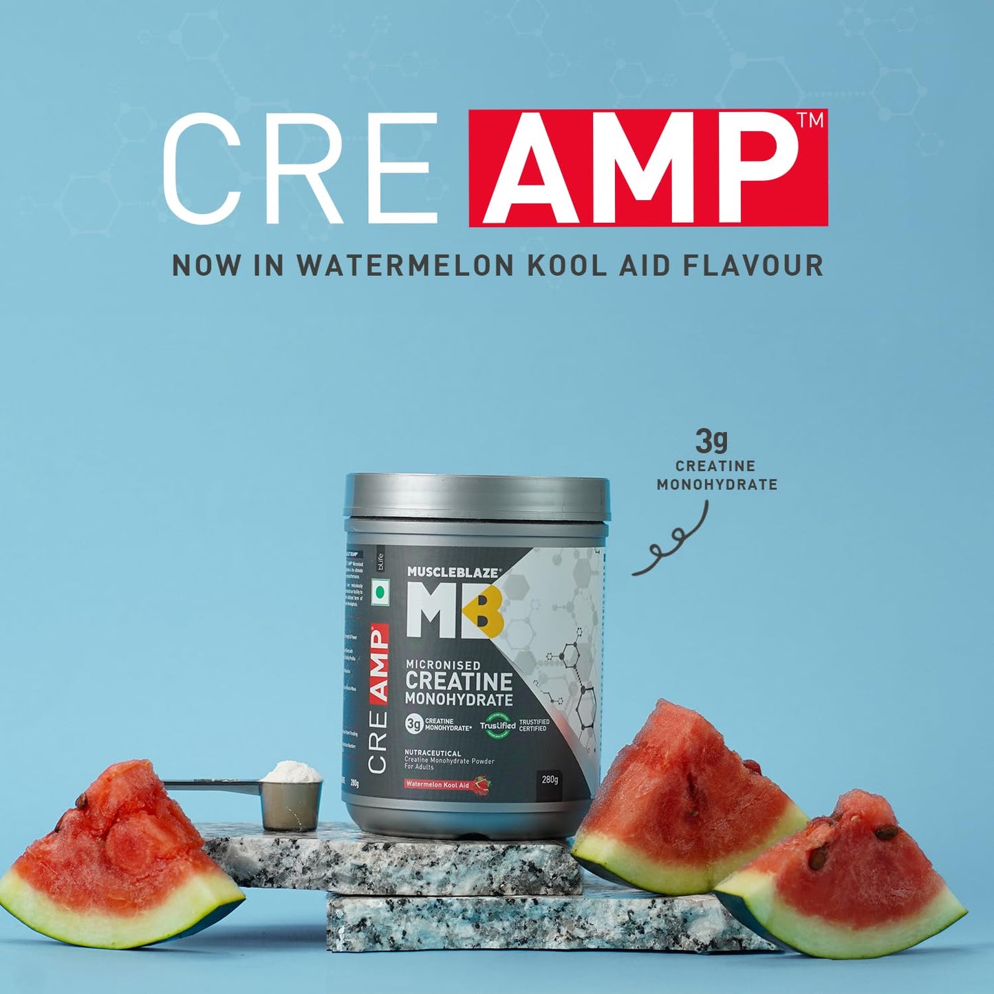 MuscleBlaze Creatine Monohydrate CreAMP 280gm