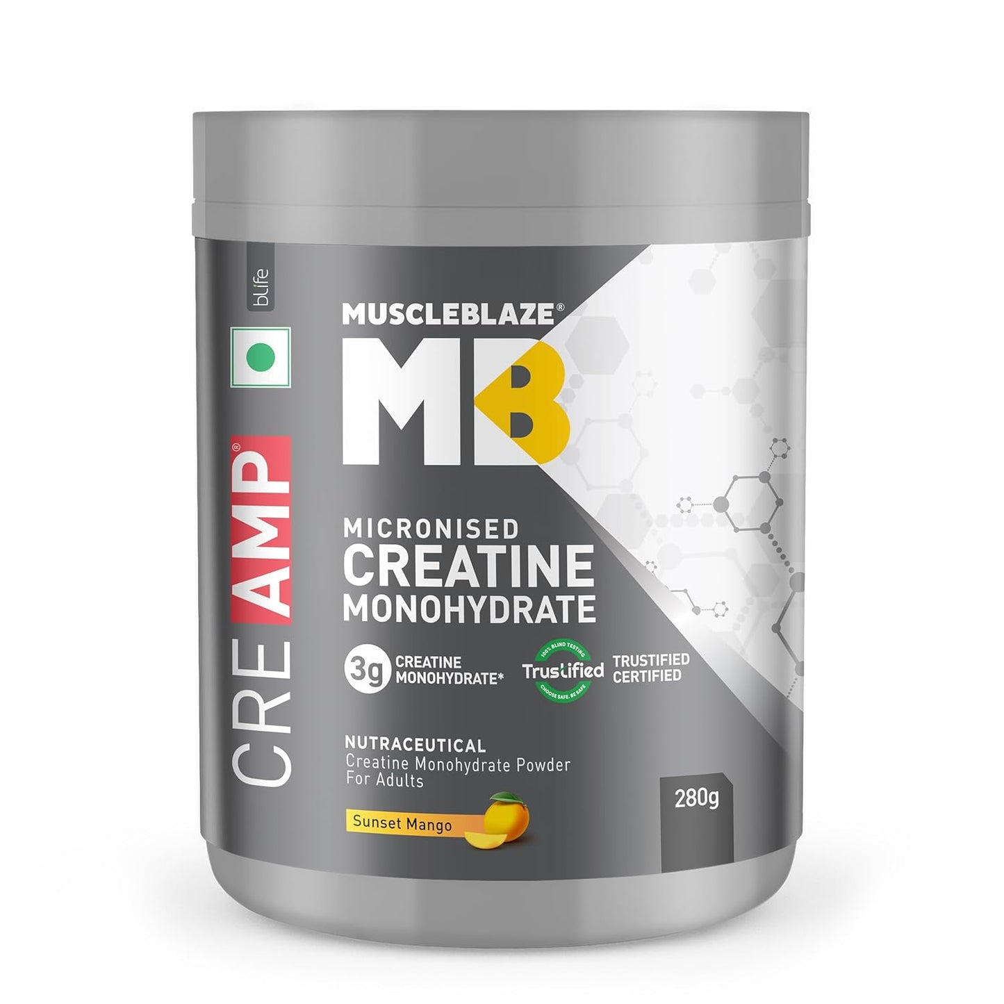 MuscleBlaze Creatine Monohydrate CreAMP 280gm