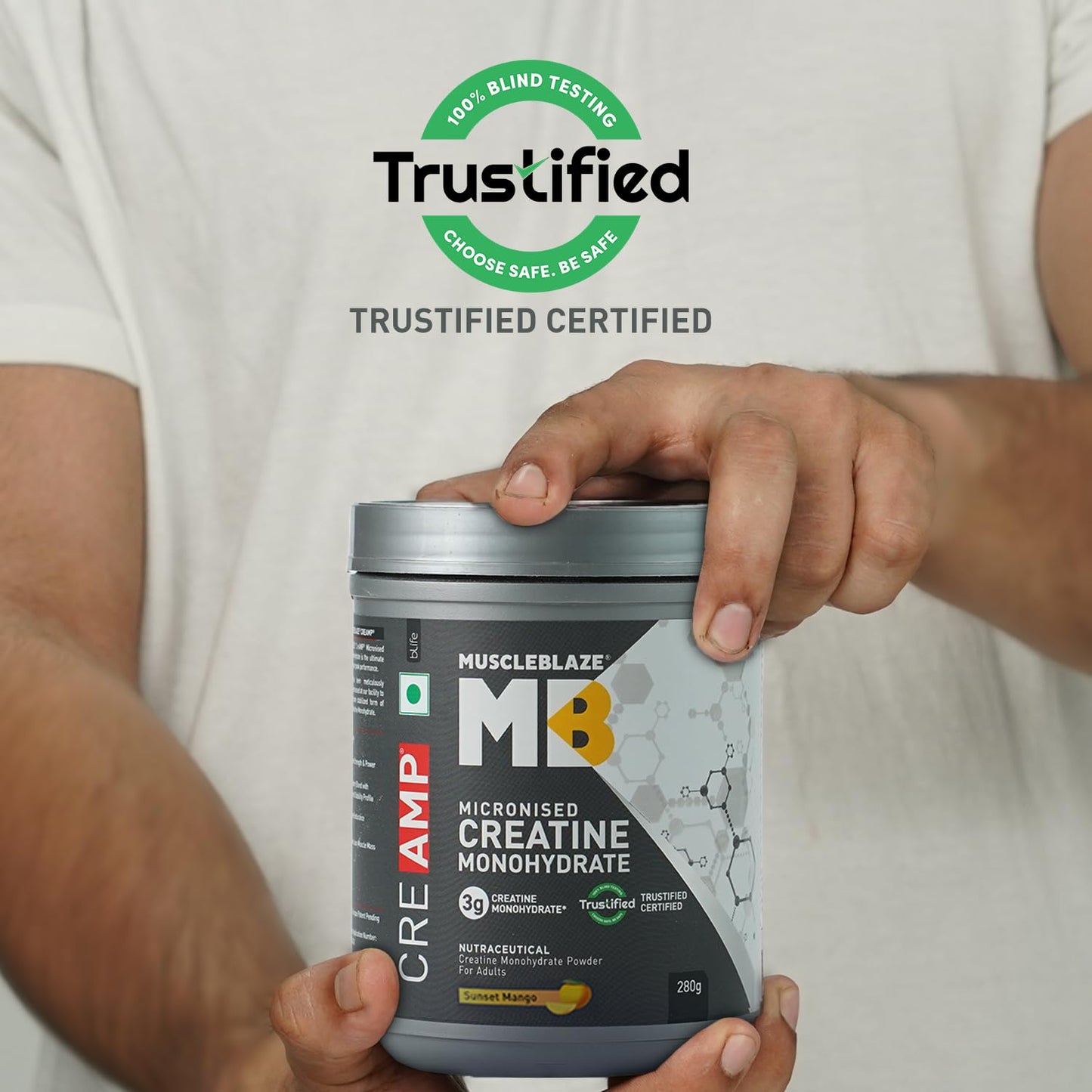 MuscleBlaze Creatine Monohydrate CreAMP 280gm