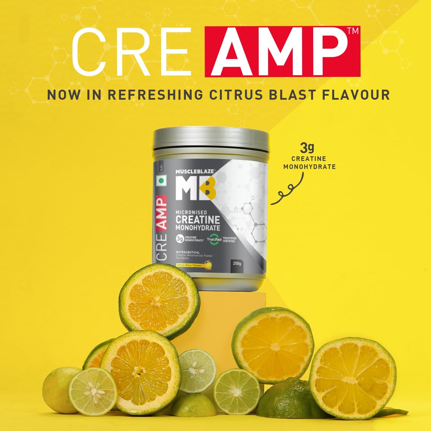 MuscleBlaze Creatine Monohydrate CreAMP 250gm