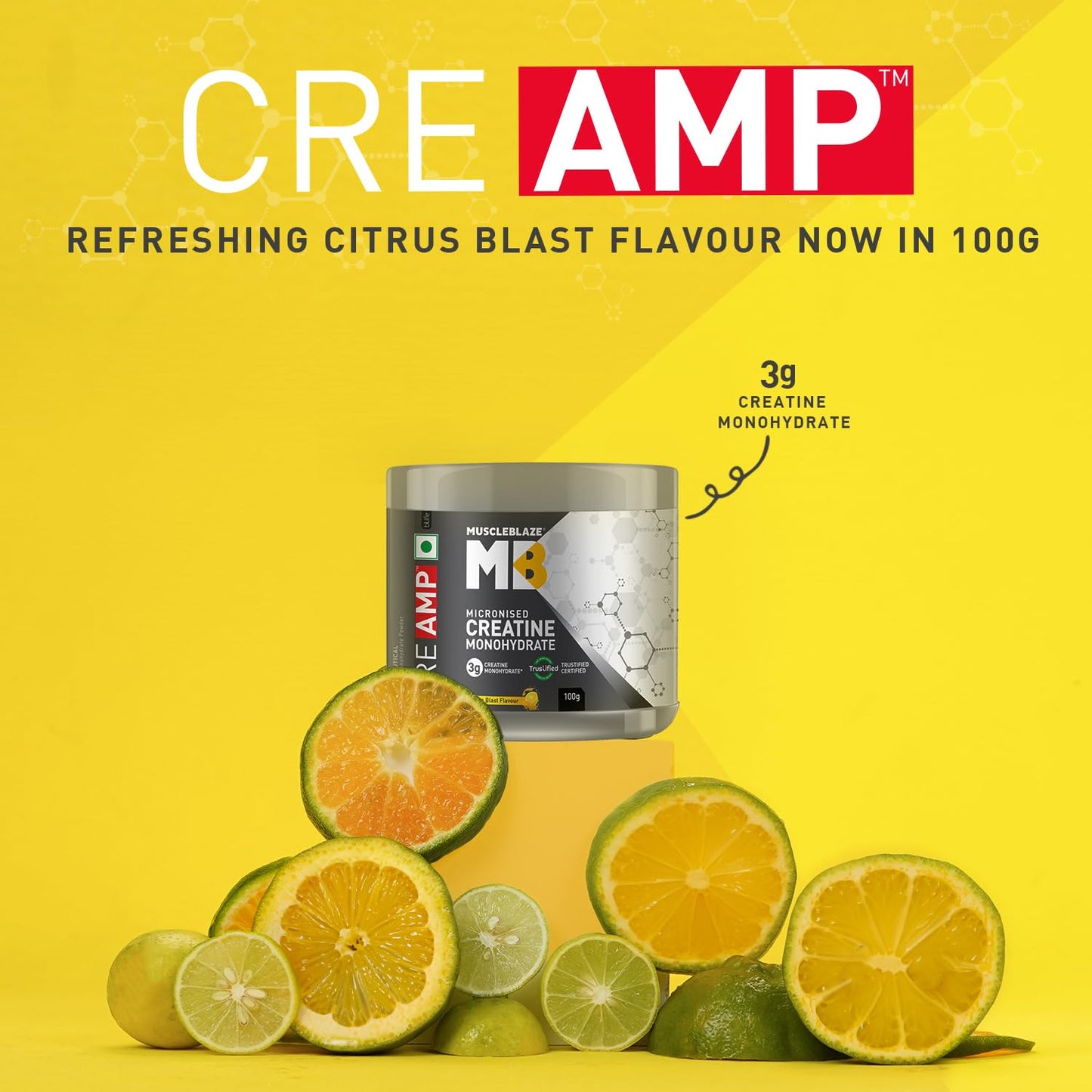 MuscleBlaze Creatine Monohydrate CreAMP 100gm