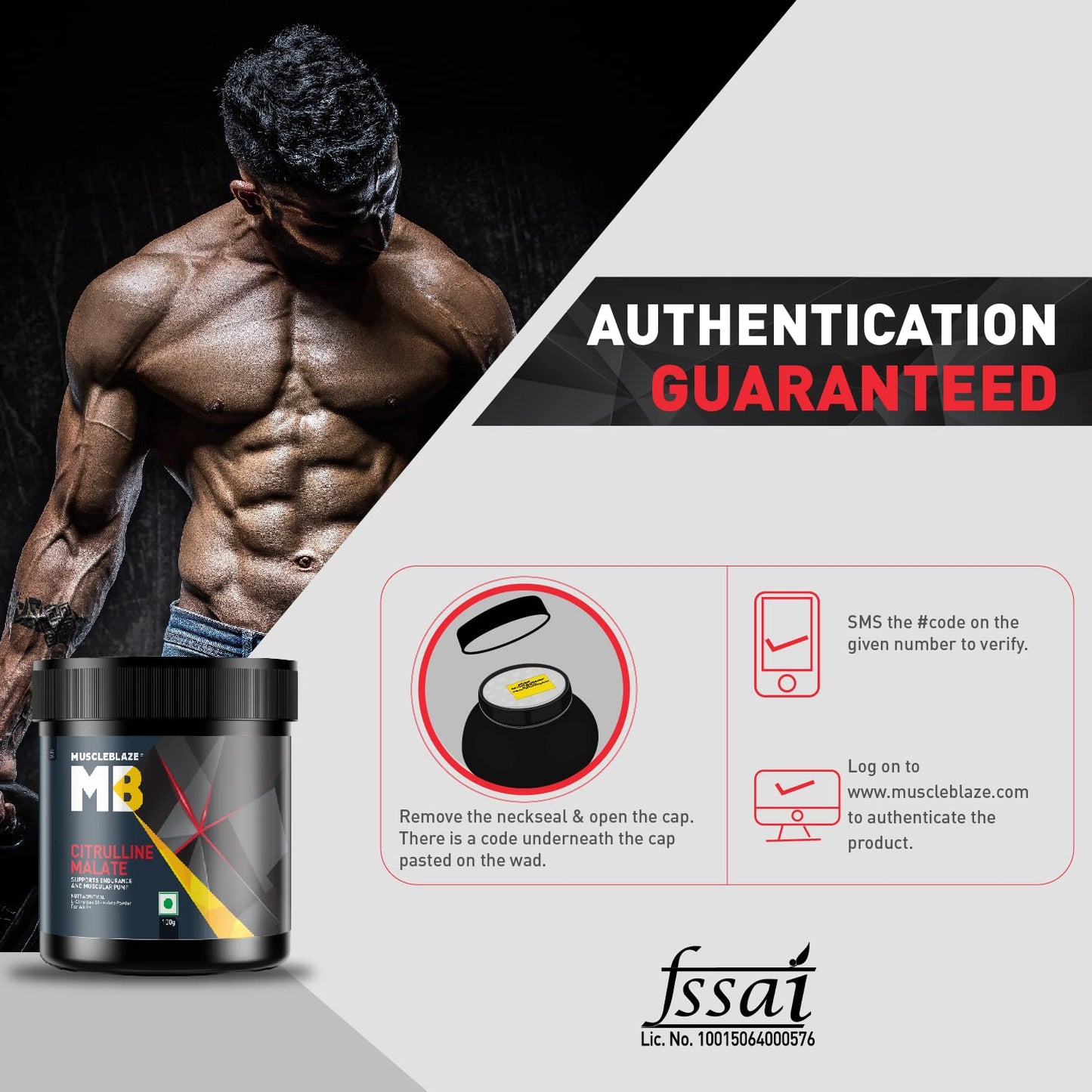 MuscleBlaze Citrulline Malate - 100 Gms