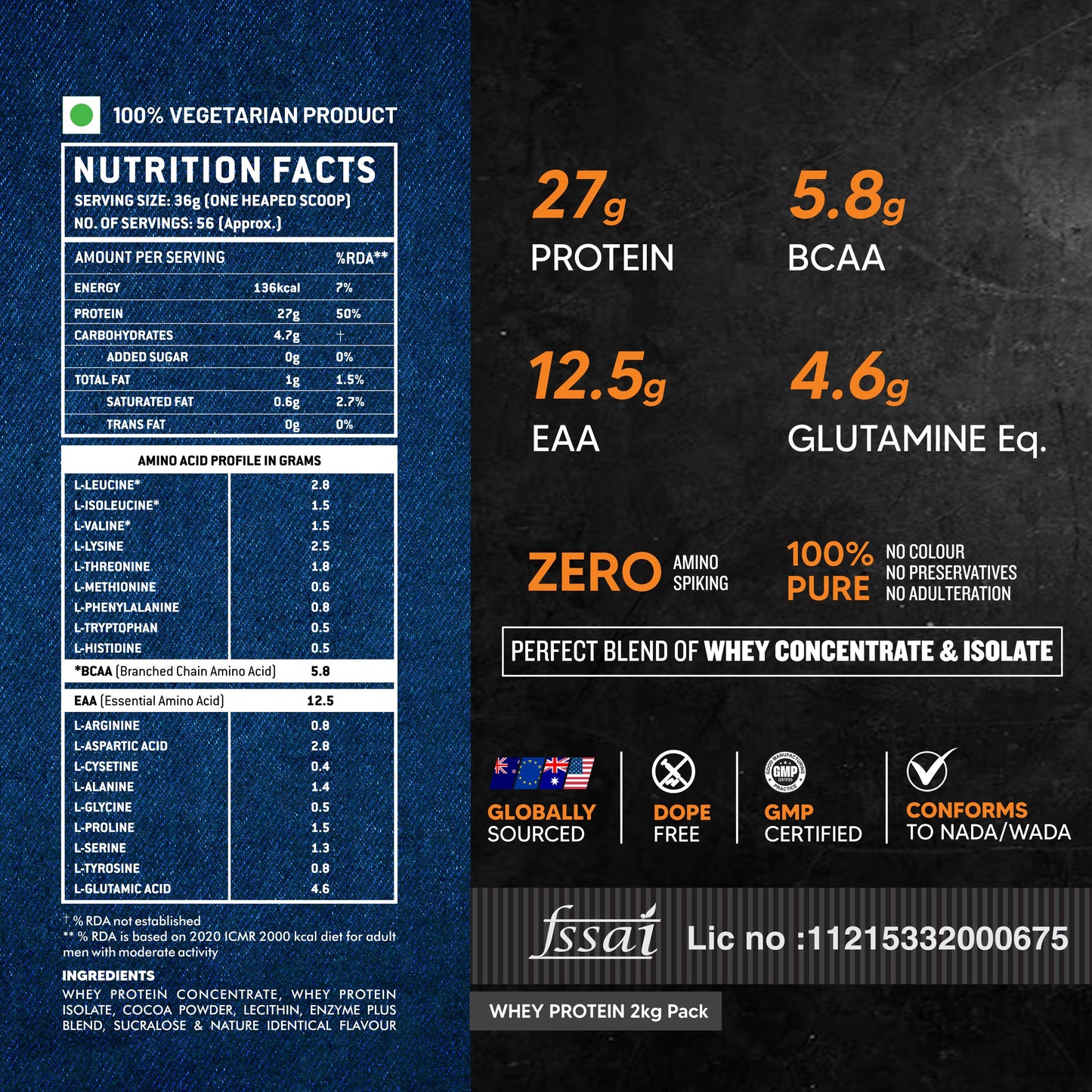 AS-IT-IS Atom Whey Protein with Digestive Enzymes 4.4 Lbs (2 kg )