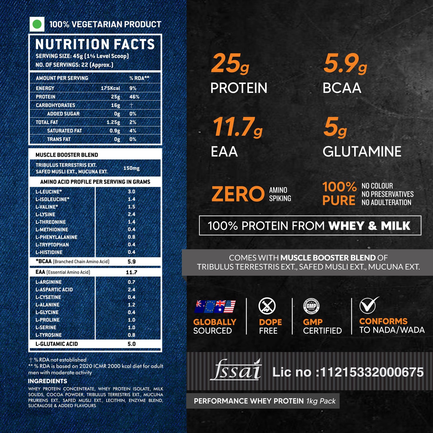 AS-IT-IS ATOM Performance Whey Protein 1 kg